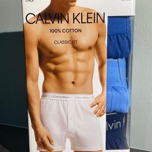 Calvin Klein classic fit Knit Boxers (3 pack)